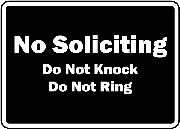 Cartello Divertente In Legno Per Porta - No Soliciting 30 Cm - Scritta Umoristica "Do Not Knock" - Rustico Marrone
