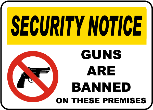 Guns Banned On These Premises Sign Claim Your 10 Discount