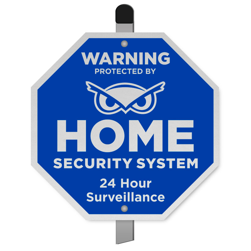 SECURITY CAMERA SYSTEM WARNING YARD FENCE SIGN+STICKERS 