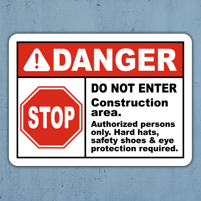 Construction Area Do Not Enter Sign G2366 By SafetySign