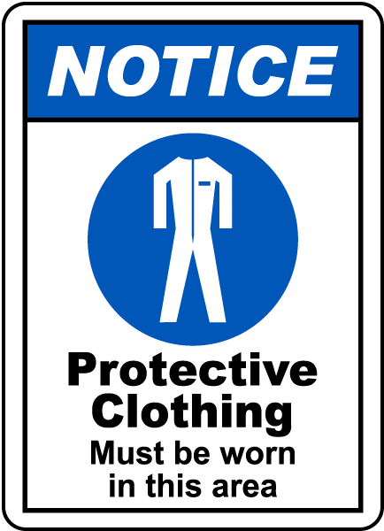 Protective Clothing Must Be Worn Sign G2432 - by SafetySign.com