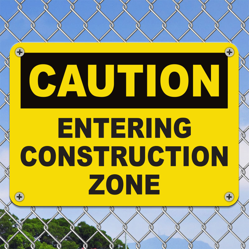 Caution Entering Construction Zone Sign G2705 By SafetySign