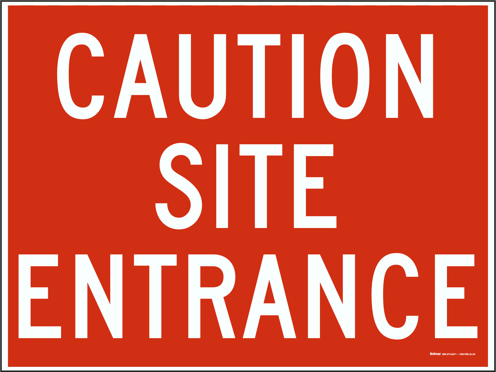 caution site entrance 