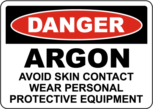 Danger Argon Sign Claim Your 10 Discount