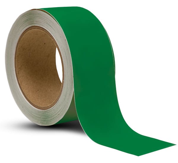 Brady 121416 T-Shape Green Vinyl Corner Marking Tape Green 1 Width x 1 Height 