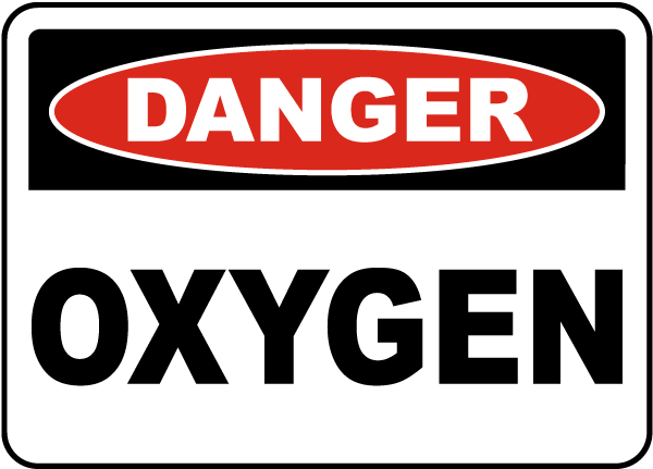 OSHA EMERGENCY Sign Oxygen�Made in the USA 
