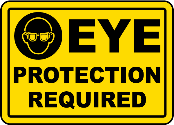 Eye Protection Required Sign I2058 - by SafetySign.com