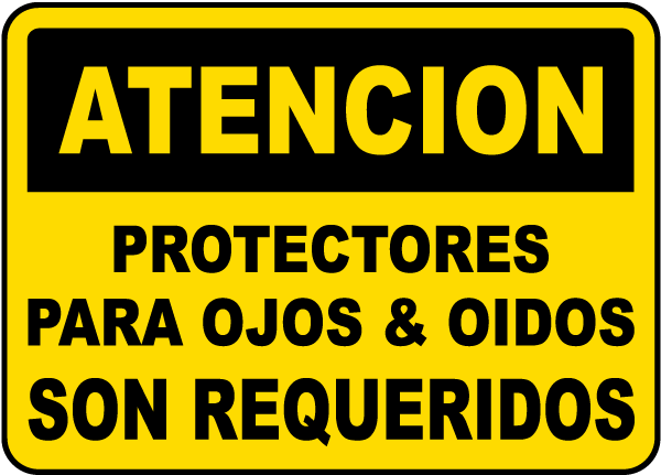 Spanish Safety Glasses Hearing Protection Sign I2430SP spanish-safety-glasses-hearing-protection-sign-i2430sp