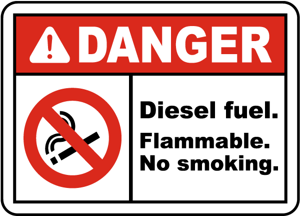 Decals Decal Danger Fuel Storage Area No Smoking Or Open  st5 X42ZZ