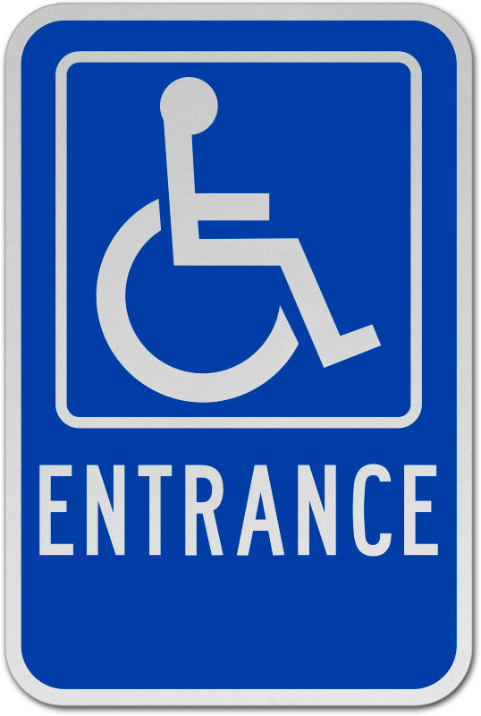 Accessible Entrance Sign T4547 - by SafetySign.com