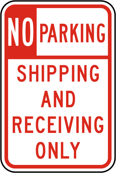 Shipping And Receiving Loading Dock Forklift Novelty Notice Aluminum Metal Sign