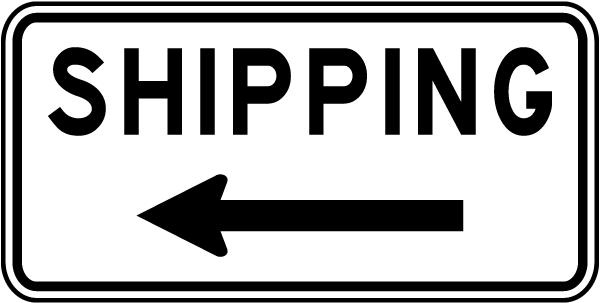 Shipping And Receiving Arrow Down Metal Sign 5 SIZES warehouse delivery SI217 