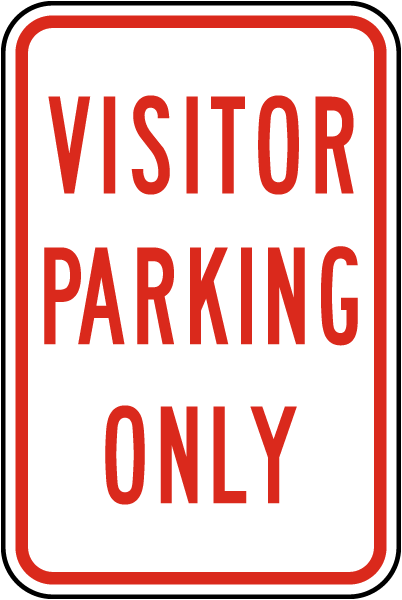 - VARIOUS SIZES SIGN & STICKER OPTIONS GUEST PARKING SIGN 