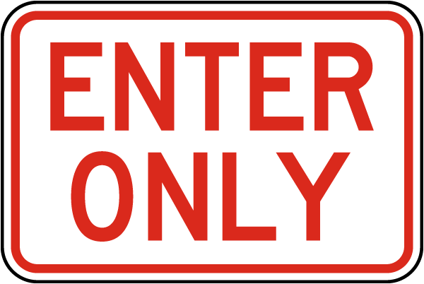 enter-only-sign-w5401