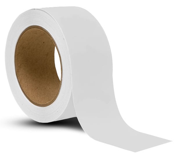 Pack of 10 White sellotape 25mm polyurethane high quality floor marking tape 