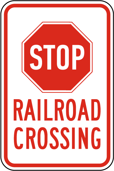 thumbnail image 2 of 2 X HO Scale Railroad Warning Signs – Stop & Crossing Trackside Traffic Signals With Stands – Painted Brass 2 of 3