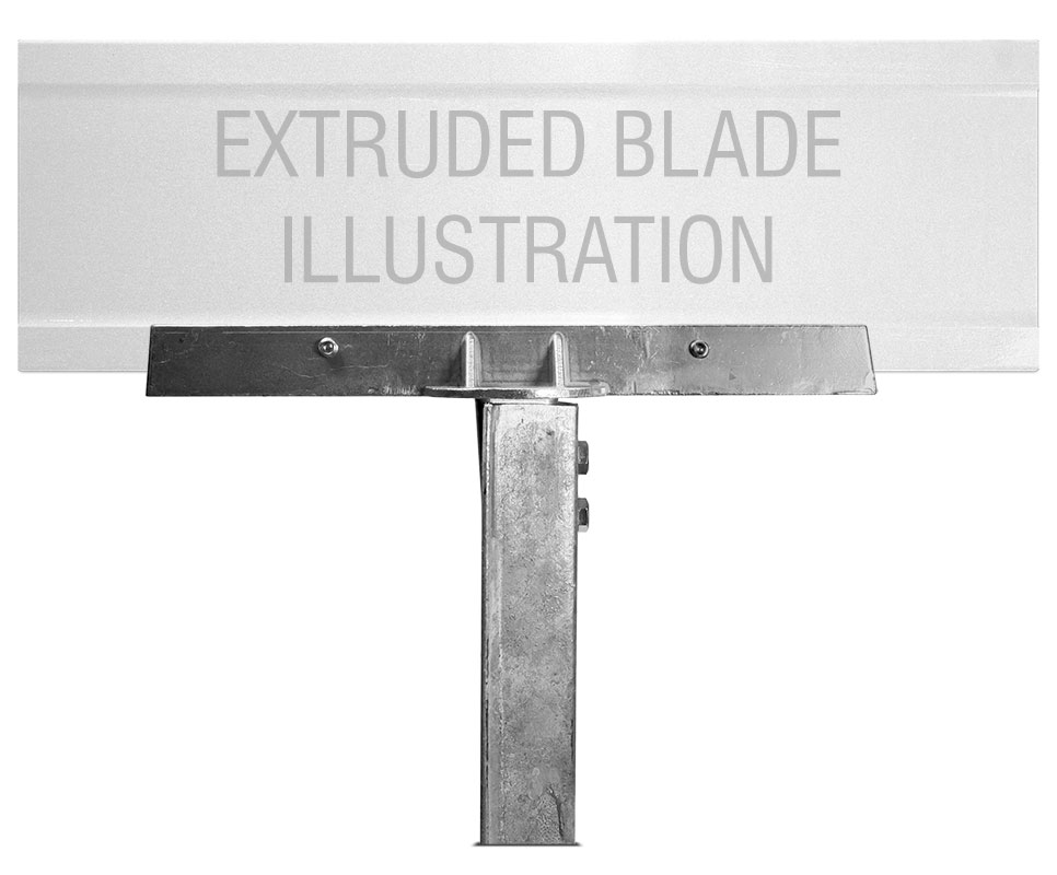 90 Degree UChannel Post Extruded Blade Street Name Sign Bracket
