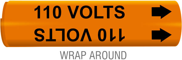 110 Volts Wrap-Around Marker