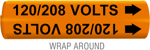 120 / 208 Volts Wrap-Around Marker