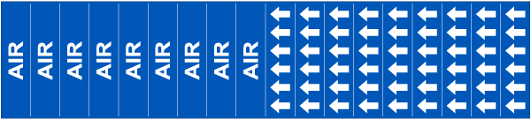 Air Pipe Label on a Card