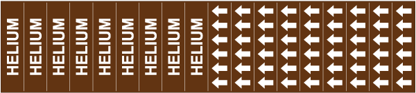 Helium Pipe Label on a Card