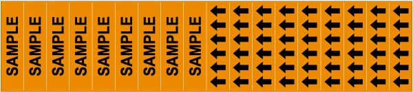 Sample Pipe Label on a Card