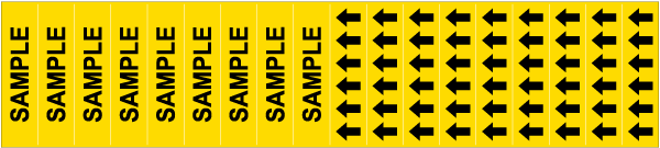Sample Pipe Label on a Card