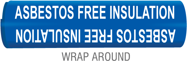 Asbestos Free Insu. Snap-Around & Strap-On Pipe Marker