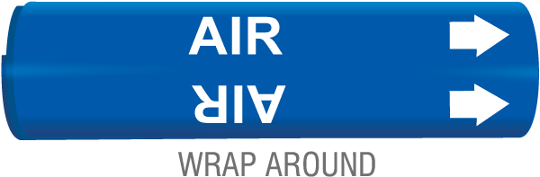Air Snap-Around & Strap-On Pipe Marker