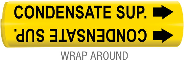Condensate Sup. Snap-Around & Strap-On Pipe Marker