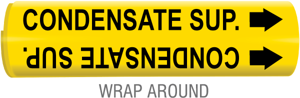 Condensate Sup. Wrap Around & Strap On Pipe Marker