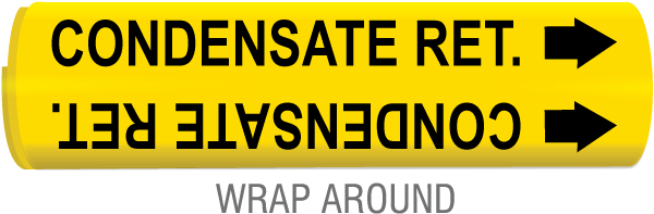 Condensate Ret. Snap-Around & Strap-On Pipe Marker