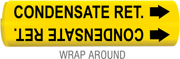 Condensate Ret. Wrap Around & Strap On Pipe Marker
