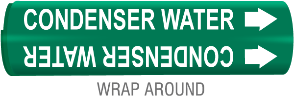 Condenser Water Snap-Around & Strap-On Pipe Marker