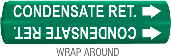 Condensate Ret. Snap-Around & Strap-On Pipe Marker