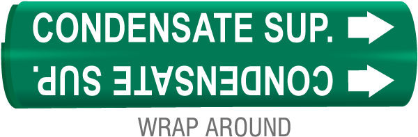 Condensate Sup. Snap-Around & Strap-On Pipe Marker