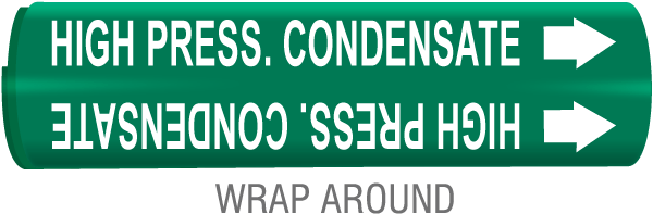 High Press Condensate Wrap Around & Strap On Pipe Marker
