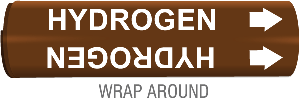 Hydrogen Snap-Around & Strap-On Pipe Marker