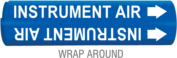 Industrial Air Snap-Around & Strap-On Pipe Marker