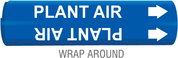 Plant Air Snap-Around & Strap-On Pipe Marker