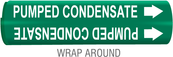 Pumped Condensate Snap-Around & Strap-On Pipe Marker