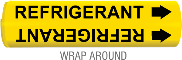 Refrigerant Snap-Around & Strap-On Pipe Marker