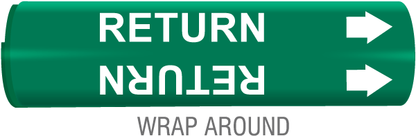 Return Snap-Around & Strap-On Pipe Marker