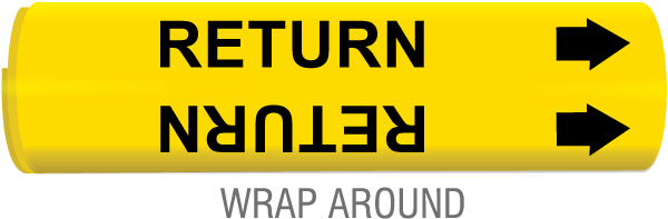 Return Snap-Around & Strap-On Pipe Marker