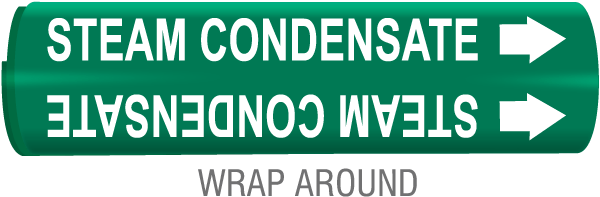Steam Condensate Snap-Around & Strap-On Pipe Marker