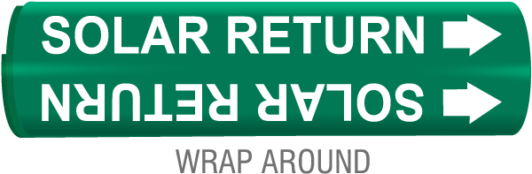 Solar Return Snap-Around & Strap-On Pipe Marker