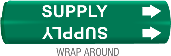Supply Snap-Around & Strap-On Pipe Marker