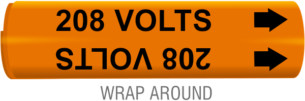 208 Volts Wrap-Around Marker