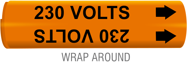 230 Volts Wrap-Around Marker