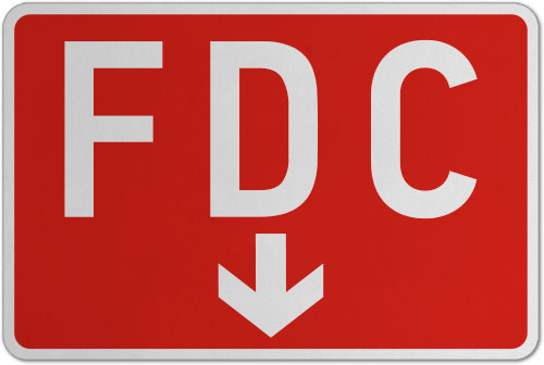 FDC (Down Arrow) Sign
